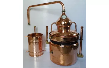 Alembic duplafalú hagymakupolás pálinkafőző 10 literes