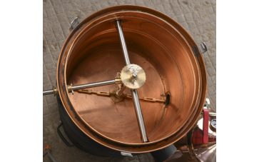   Üst keverőszerkezettel DES 100l leengedőcsaposhoz vízzáras kivitel