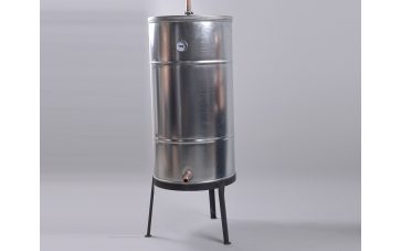   Horganyzott tartályos hűtő, réz spirálos 200l Triclamp bilincses csatlakozással