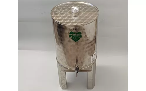 Rozsdamentes tartály 25l, csappal (KIEG20267)