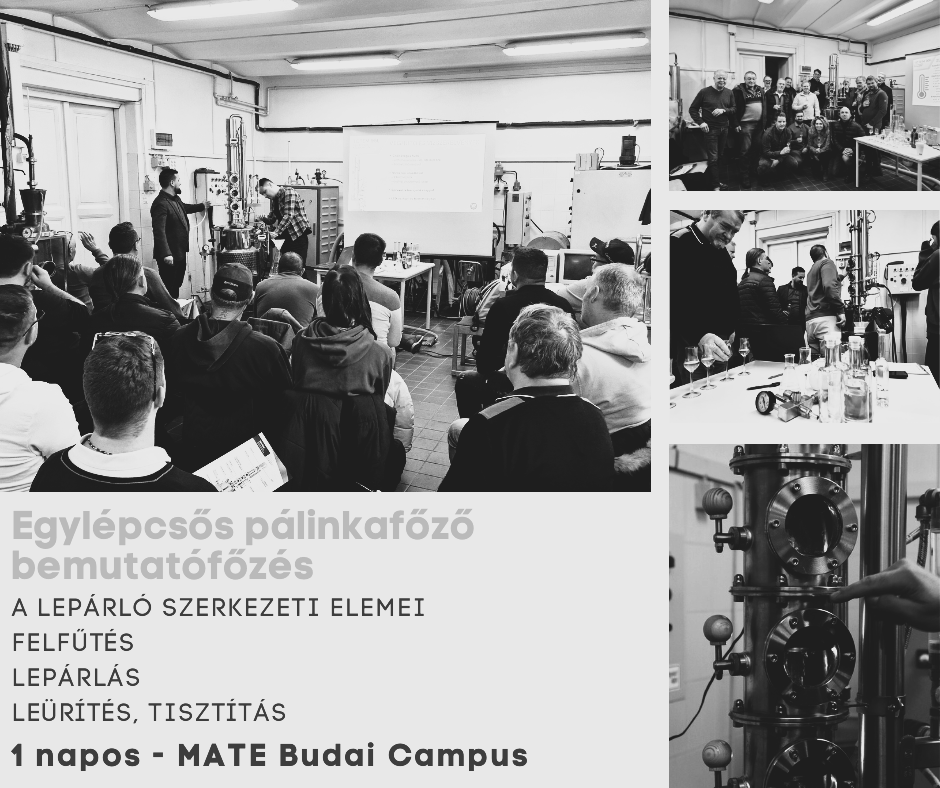 Egylépcsős pálinkafőző bemutatófőzés - 2025.05.31. - BETELT